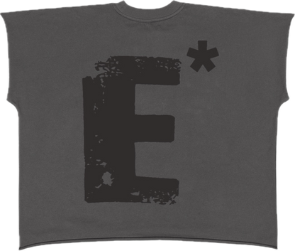 E* WORN GREY TEE